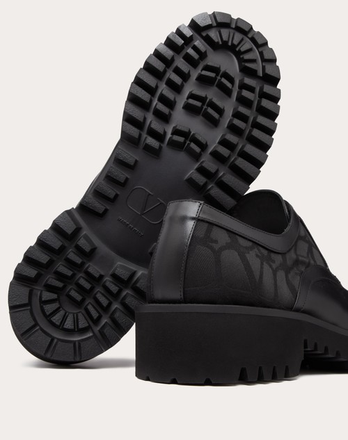 Red Valentino DERBY TOILE ICONOGRAPHE IN TESSUTO TECNICO TOILE ICONOGRAPHE E VITELLO