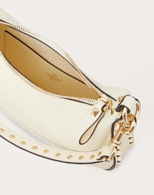 Red Valentino HOBO PICCOLA VALENTINO GARAVANI ROCKSTUD IN VITELLO GRANATO