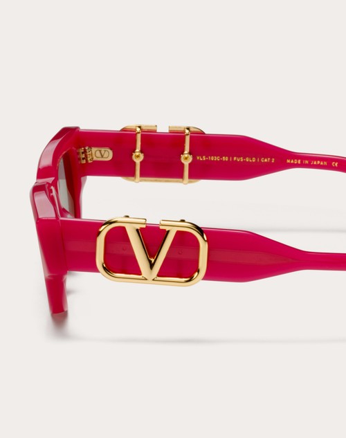 Red Valentino II - OCCHIALE DA SOLE CAT-EYE IN ACETATO CON VLOGO
