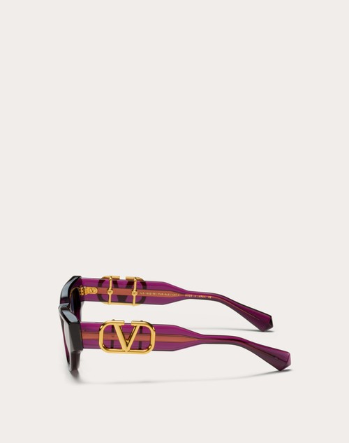 Red Valentino II - OCCHIALE DA SOLE CAT-EYE IN ACETATO CON VLOGO