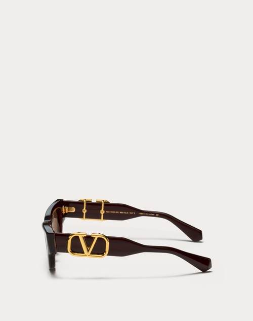 Red Valentino II - OCCHIALE DA SOLE CAT-EYE IN ACETATO CON VLOGO