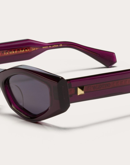 Red Valentino III - OCCHIALE DA SOLE ASIMMETRICO IN ACETATO