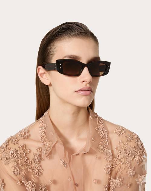 Red Valentino IV - OCCHIALE DA SOLE RETTANGOLARE IN ACETATO