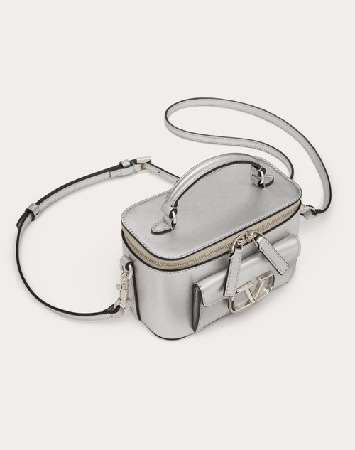 Red Valentino MINI BORSA A MANO LOCÒ IN VITELLO METALLIZZATO