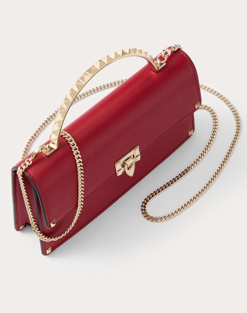 Red Valentino MINI BORSA A MANO ROCKSTUD IN VITELLO
