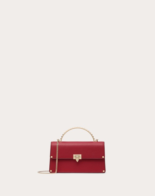 Red Valentino MINI BORSA A MANO ROCKSTUD IN VITELLO