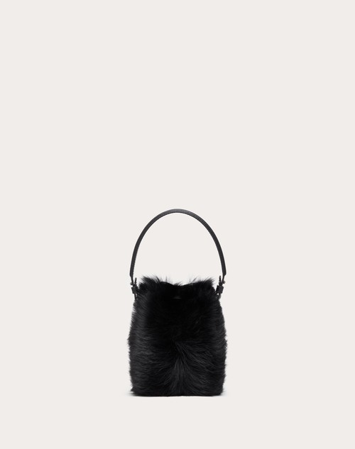 Red Valentino MINI BORSA A SECCHIELLO VLOGO SIGNATURE IN MONTONE