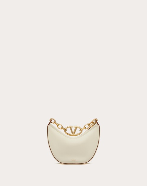 Red Valentino MINI HOBO VLOGO MOON BAG IN NAPPA CON CATENA