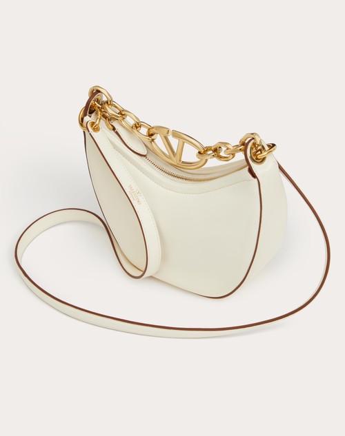 Red Valentino MINI HOBO VLOGO MOON BAG IN NAPPA CON CATENA