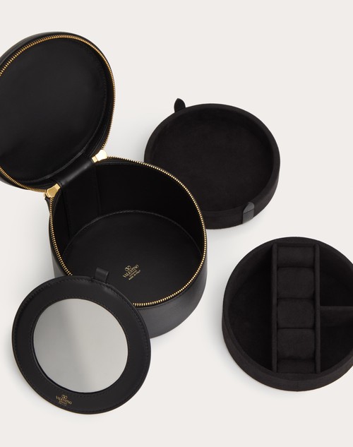 Red Valentino MINI VANITY PORTA GIOIELLI VLOGO SIGNATURE IN VITELLO