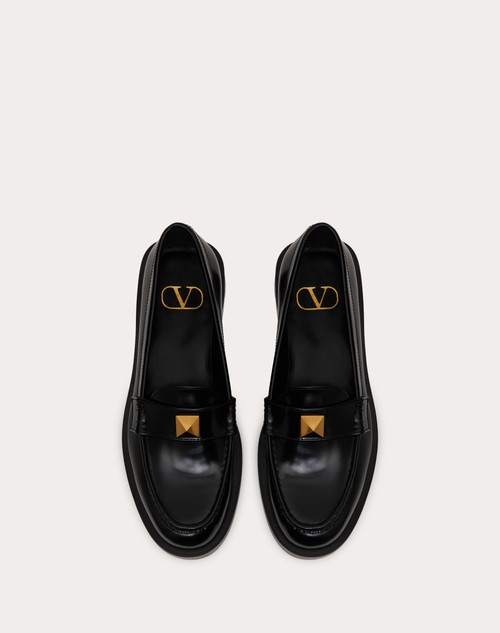 Red Valentino MOCASSINO ROMAN STUD IN VITELLO SPAZZOLATO 30MM