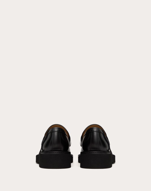 Red Valentino MOCASSINO VLOGO LOCKER IN VITELLO 40MM