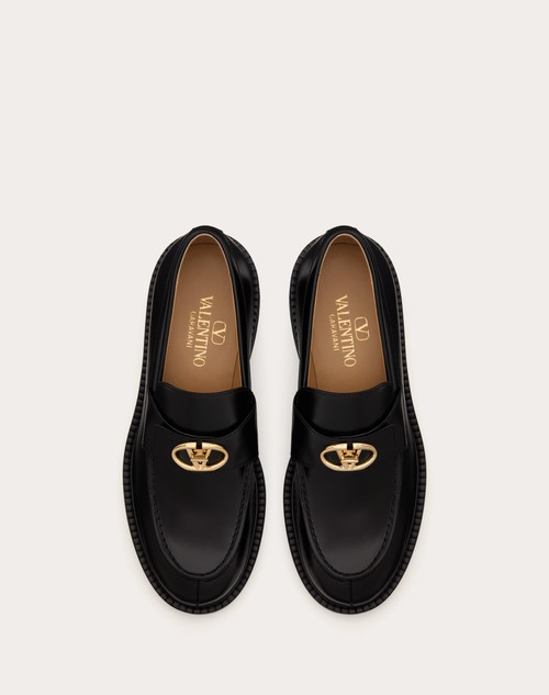 Red Valentino MOCASSINO VLOGO LOCKER IN VITELLO 40MM