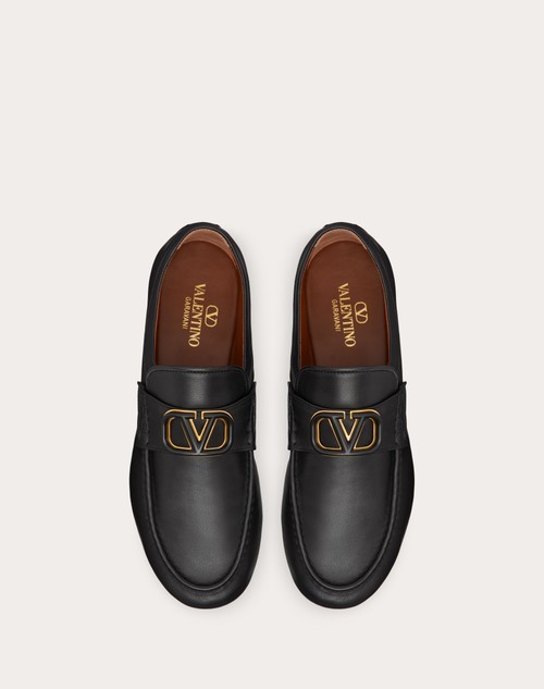 Red Valentino MOCASSINO VLOGO SIGNATURE IN VITELLO NAPPATO