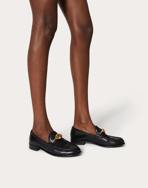 Red Valentino MOCASSINO VLOGO THE BOLD EDITION IN VITELLO