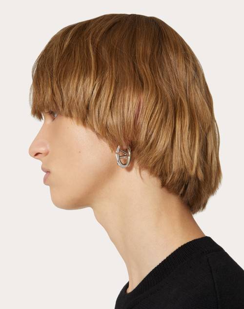 Red Valentino MONO ORECCHINO VLOGO BOLDIES IN METALLO