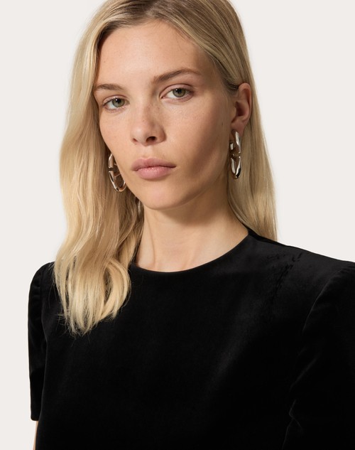 Red Valentino ORECCHINI VLOGO THE BOLD EDITION IN METALLO