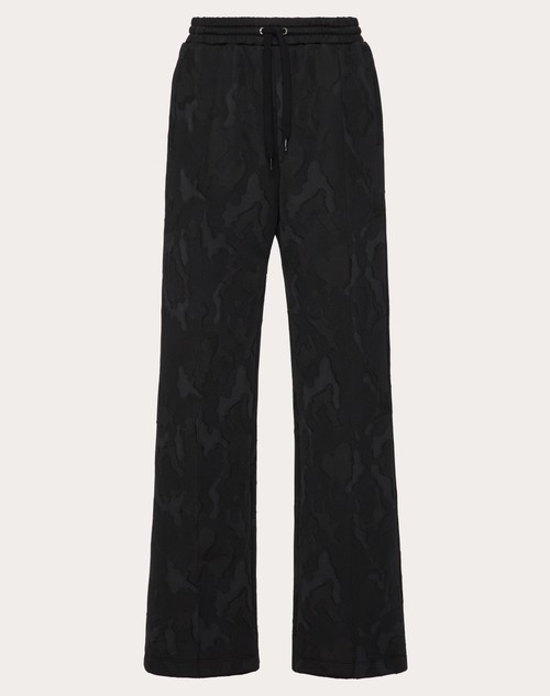 Red Valentino PANTALONI IN ACETATO CON MOTIVO CAMOUNOIR ALL OVER