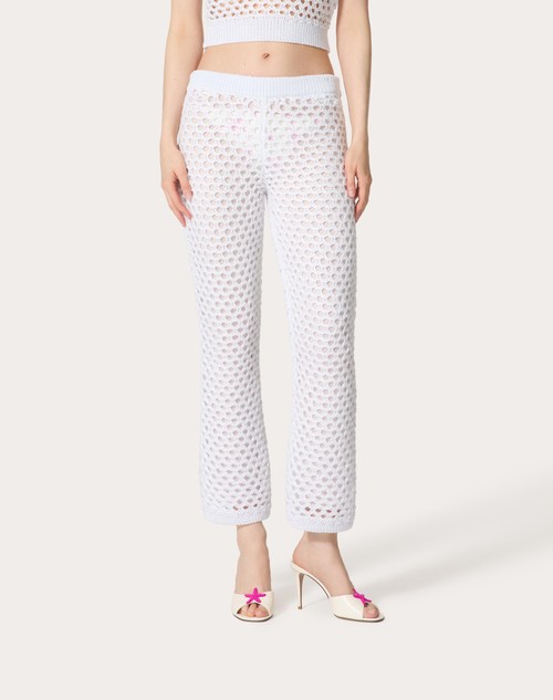Red Valentino PANTALONI IN VISCOSE, LUREX AND PAILLETES
