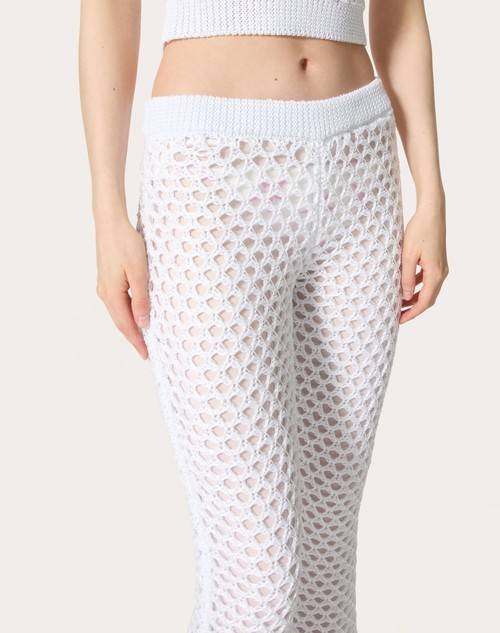 Red Valentino PANTALONI IN VISCOSE, LUREX AND PAILLETES