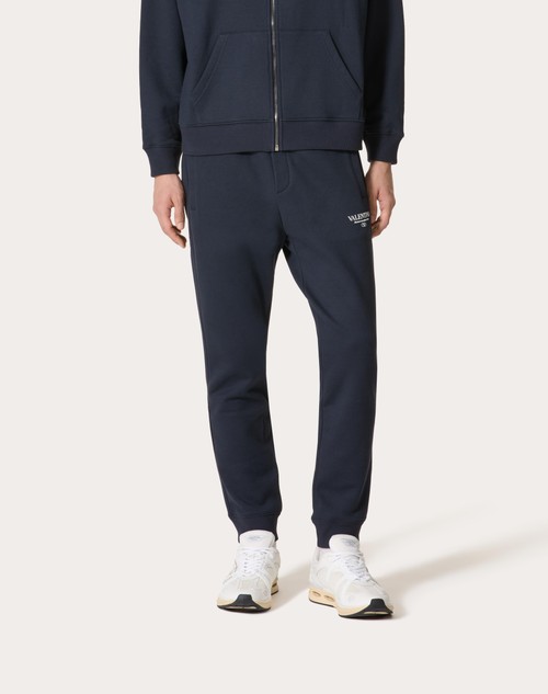 Red Valentino PANTALONI JOGGING IN COTONE CON STAMPA VALENTINO