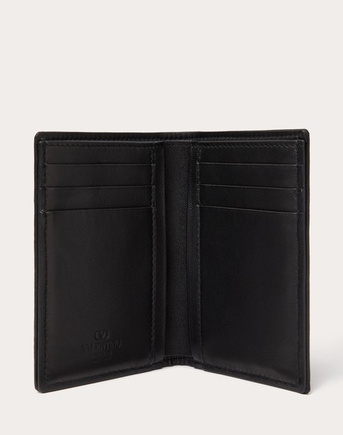 Red Valentino PORTACARTE TOILE ICONOGRAPHE IN TESSUTO TECNICO CON DETTAGLI IN PELLE