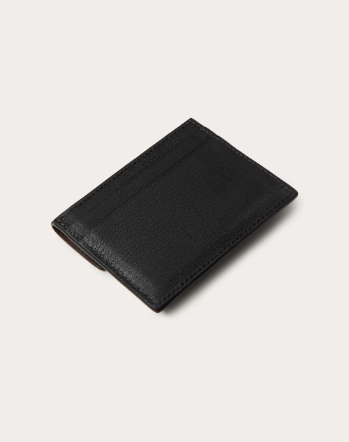 Red Valentino PORTACARTE VLOGO THE BOLD EDITION IN CAPRA