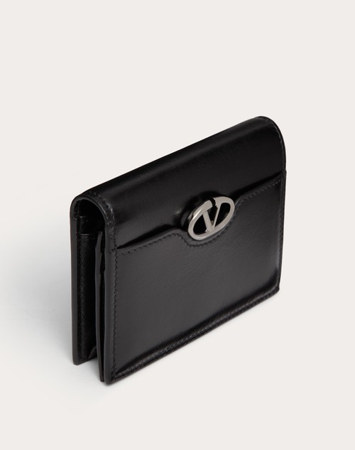 Red Valentino PORTAFOGLIO PICCOLO VLOGO THE BOLD EDITION IN VITELLO LUCIDO