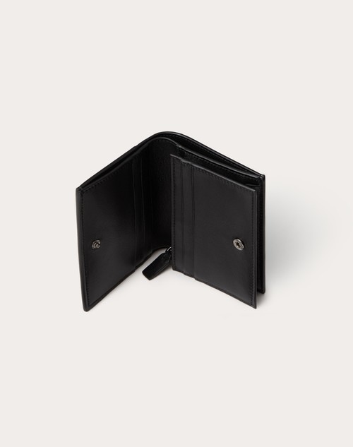 Red Valentino PORTAFOGLIO PICCOLO VLOGO THE BOLD EDITION IN VITELLO LUCIDO