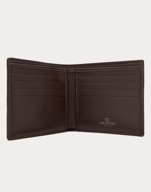 Red Valentino PORTAFOGLIO TOILE ICONOGRAPHE CON DETTAGLI IN PELLE