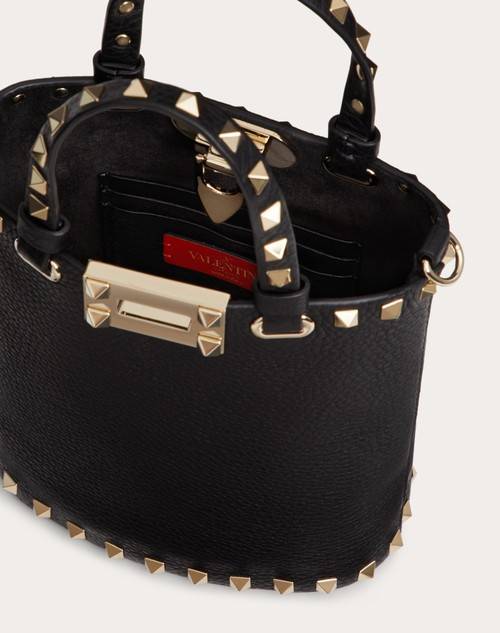 Red Valentino POUCH CON TRACOLLA ROCKSTUD IN VITELLO GRANATO