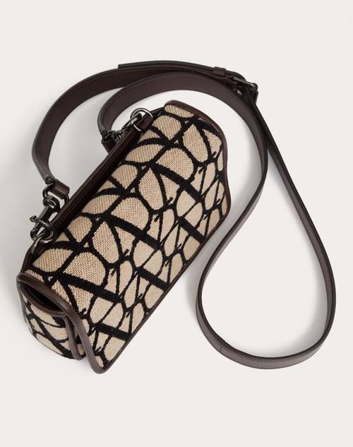 Red Valentino POUCH CON TRACOLLA TOILE ICONOGRAPHE CON DETTAGLI IN PELLE