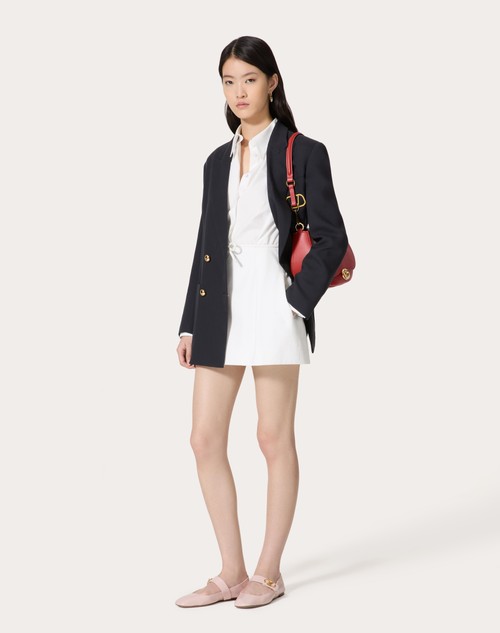 Red Valentino ABITO CORTO IN COMPACT POPELINE