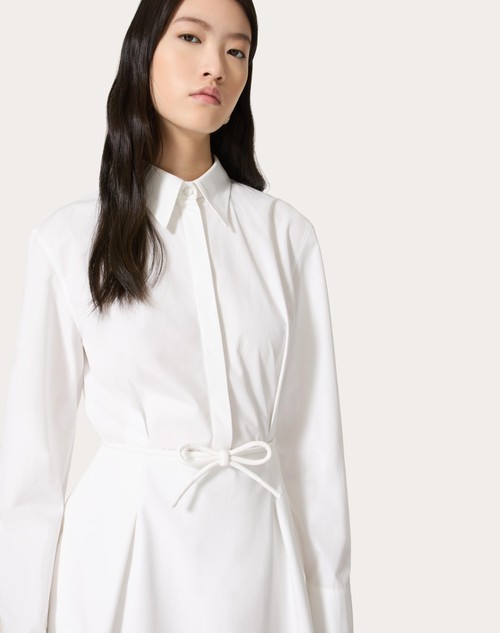 Red Valentino ABITO CORTO IN COMPACT POPELINE