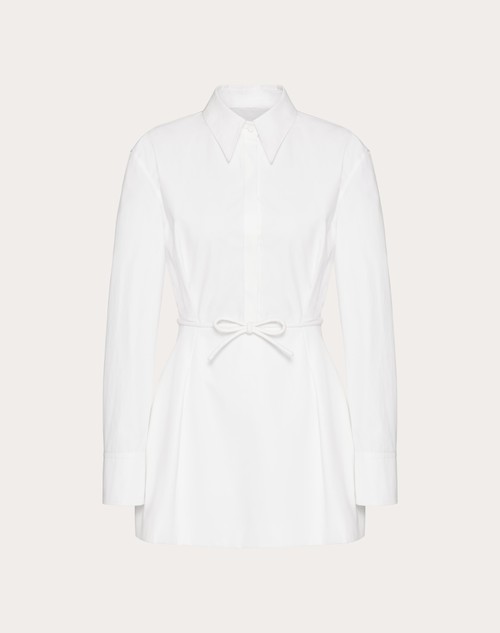 Red Valentino ABITO CORTO IN COMPACT POPELINE