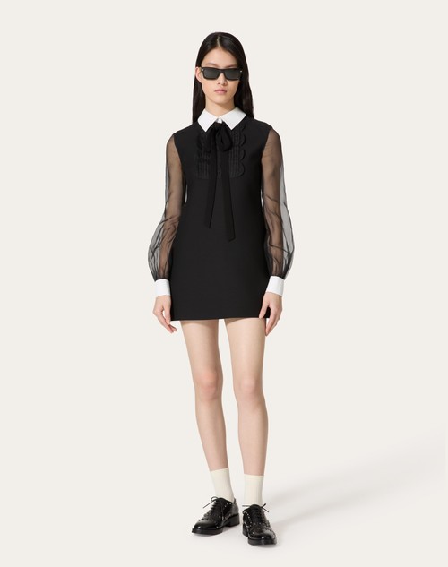 Red Valentino ABITO CORTO IN CREPE COUTURE