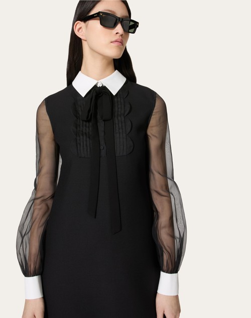 Red Valentino ABITO CORTO IN CREPE COUTURE