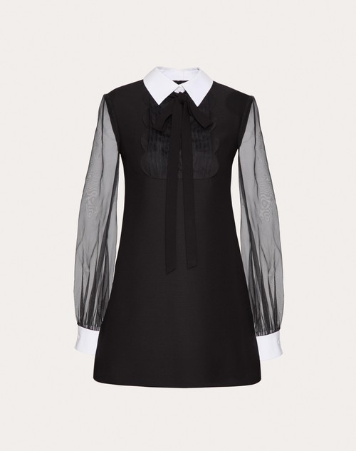 Red Valentino ABITO CORTO IN CREPE COUTURE