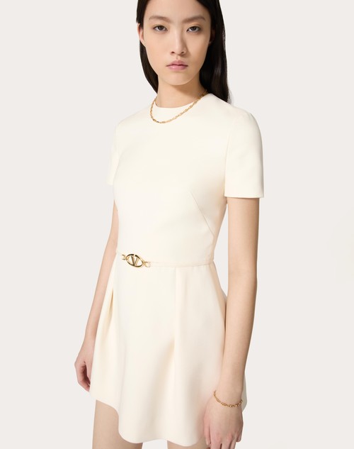 Red Valentino ABITO CORTO IN CREPE COUTURE
