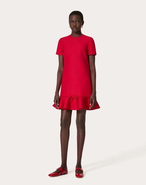 Red Valentino ABITO CORTO IN CREPE COUTURE