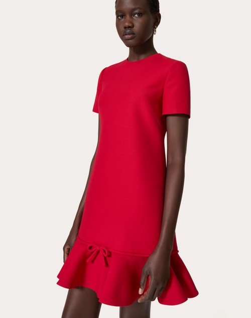 Red Valentino ABITO CORTO IN CREPE COUTURE