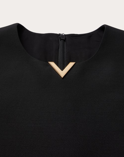 Red Valentino ABITO CORTO IN CREPE COUTURE