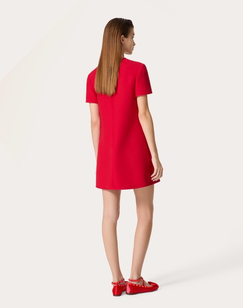 Red Valentino ABITO CORTO IN CREPE COUTURE