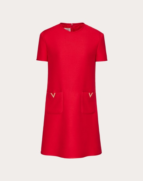 Red Valentino ABITO CORTO IN CREPE COUTURE
