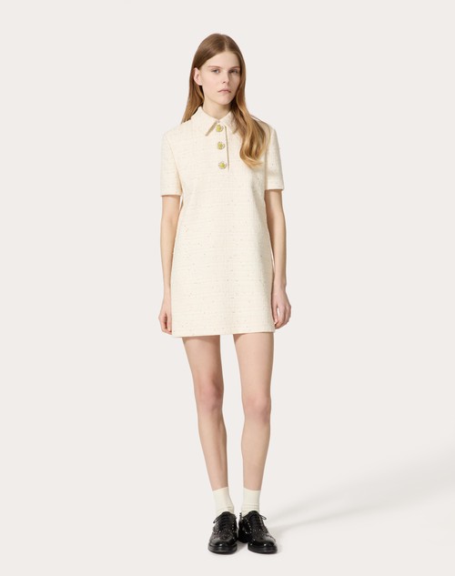 Red Valentino ABITO CORTO IN DELICATE TWEED