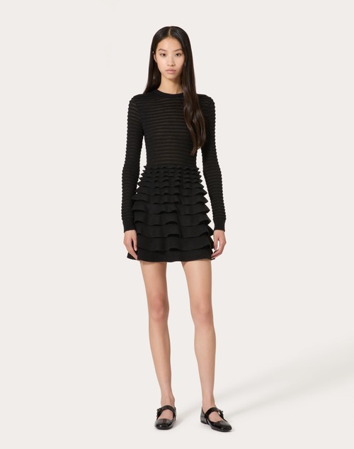 Red Valentino ABITO CORTO IN VISCOSA E LANA