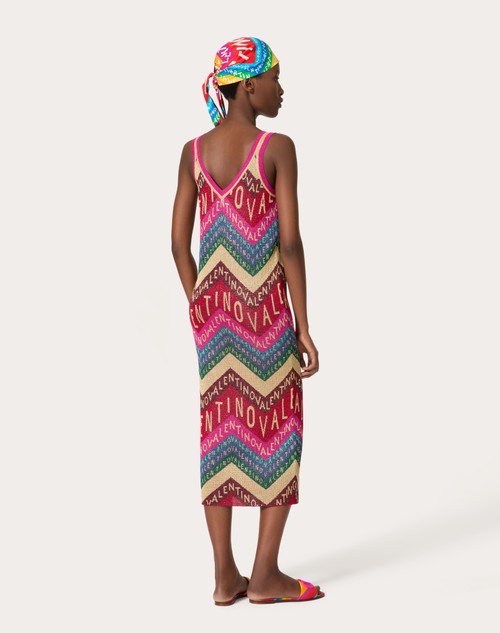 Red Valentino ABITO IN LUREX VALENTINO CHEVRON