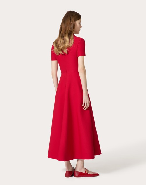 Red Valentino ABITO MIDI IN CREPE COUTURE