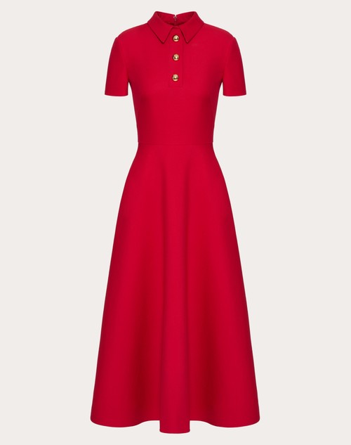 Red Valentino ABITO MIDI IN CREPE COUTURE