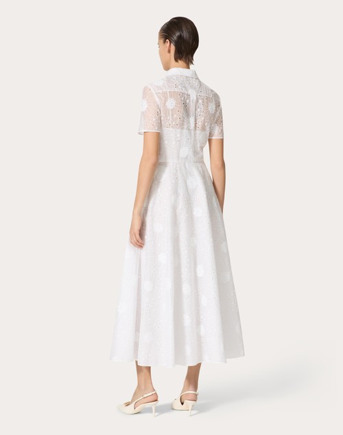 Red Valentino ABITO MIDI IN DAISY ORGANDIS
